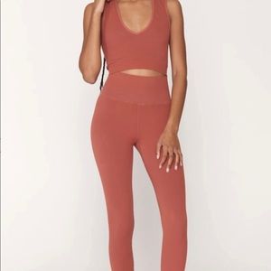 NWT Spiritual Gangster Lululemon alo yoga free people Meta Ribbed Legging XS/S